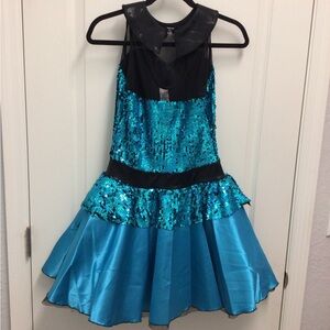 A Wish Come True “C’mon Everybody” Blue and Black Dance Costume